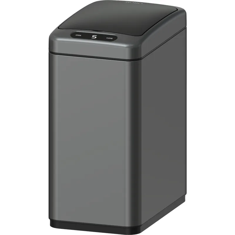 Відро для сміття KOER TC-020408-07 8 л з сенсорне прямокутне Графіт (KR5590)