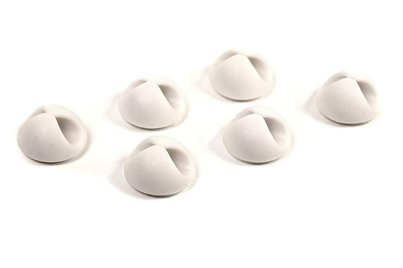 Набор фиксаторов Ecostrum для кабеля 6 шт. White