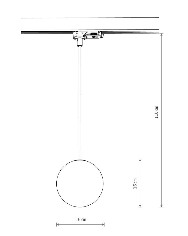 Світильник трековий Nowodvorski 11295 CTLS Snowball G9 1x12W IP20 Wh (22352386) - фото 5