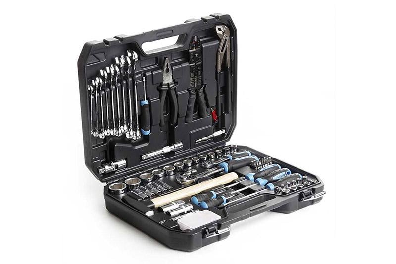 Набор насадок и инструментов Apro CrV 1/4" 1/2" 90T 100 шт.