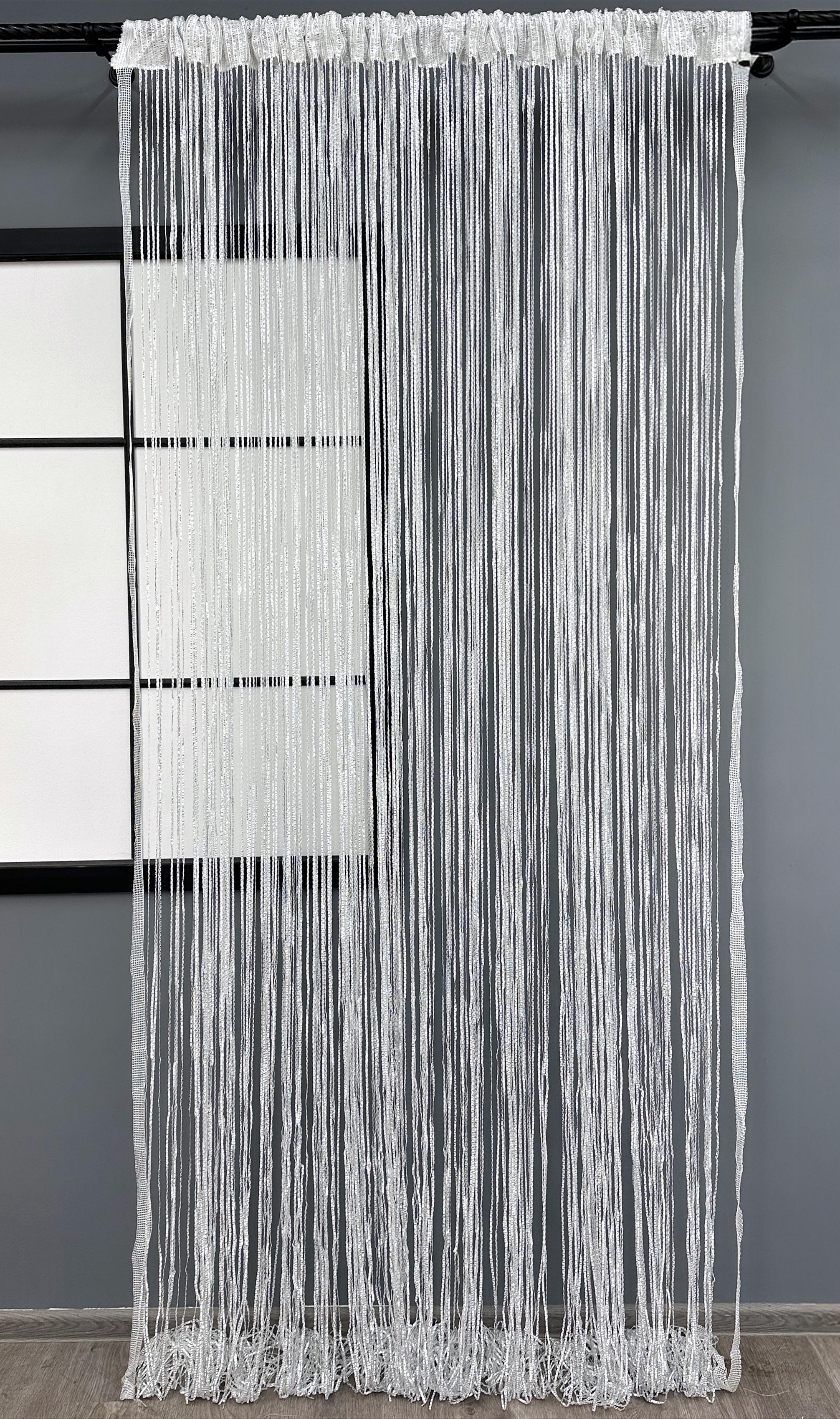 Шторы-нити Rovi Premium с люрексом 300х300 см Белый (61-114) - фото 2