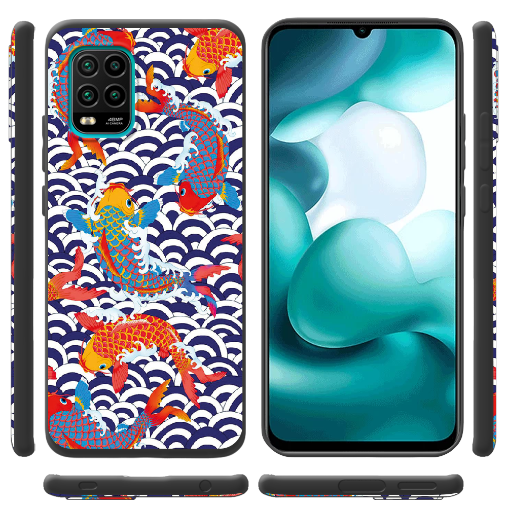 Чехол с рисунком Boxface Xiaomi Mi 10 Lite Koi Fish Черный силикон (39438-up2477-41940) - фото 2 Чехол с рисунком Boxface Xiaomi Mi 10 Lite Koi Fish Черный силикон (39438-up2477-41940) - фото 2