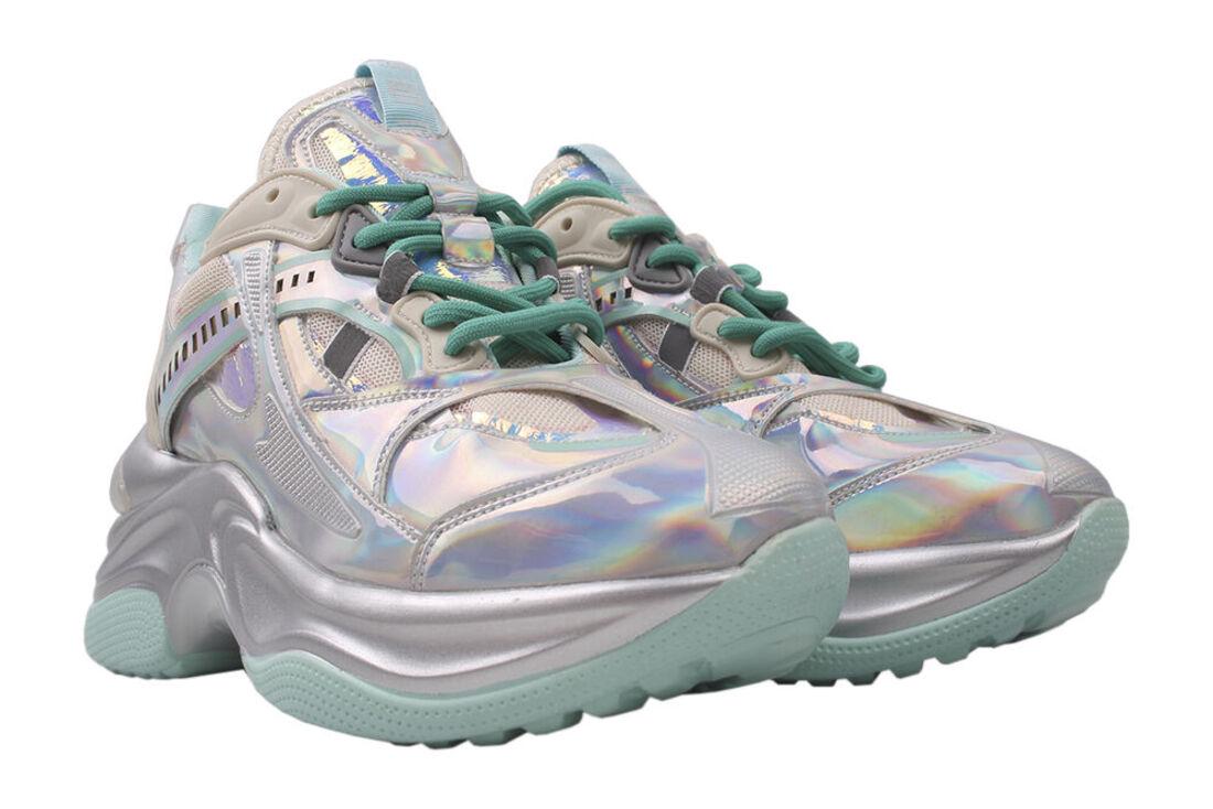 Кроссовки женские Gifanni из кожи р. 37 Серебро (68-20DK)