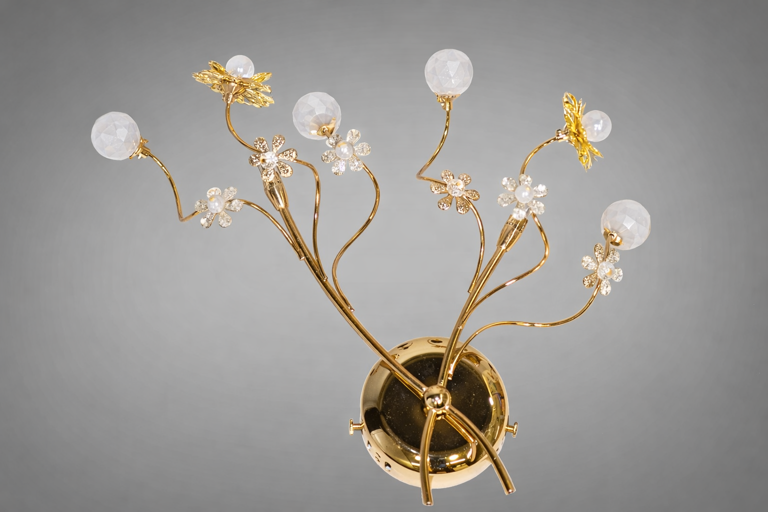 Бра галогенное с кристаллами Золотой/Белый (8608/2GW) Бра галогенное с кристаллами Золотой/Белый (8608/2GW)