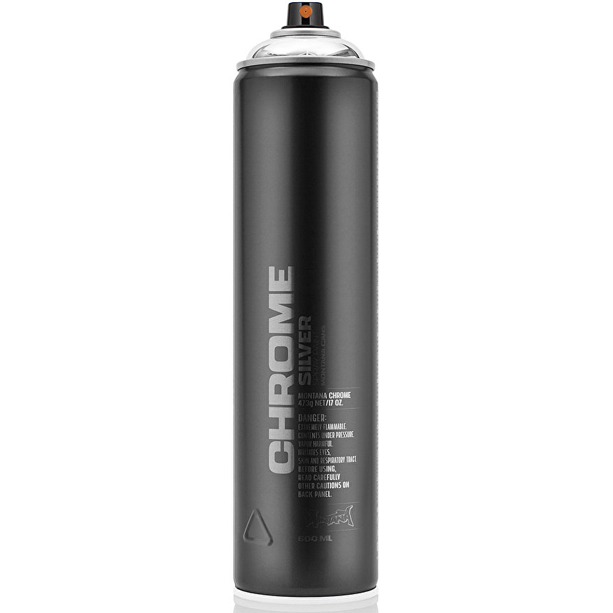 Аэрозольная краска эмаль с эффектом хром Montana Black 600 мл BLK Silverchrome