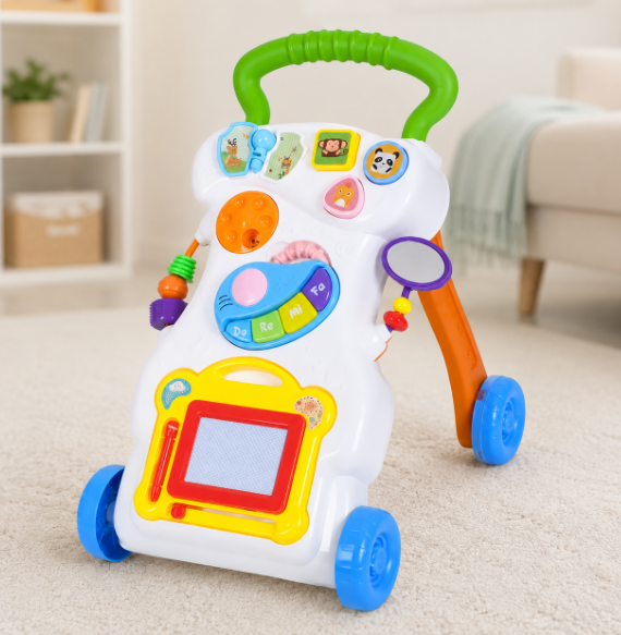 Ходунки-каталка 2в1 с игровым столиком детские (5102)
