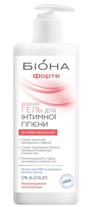 Гель для інтимної гігієни рідкий Біона-форте 270 мл (2479114681) Гель для інтимної гігієни рідкий Біона-форте 270 мл (2479114681)