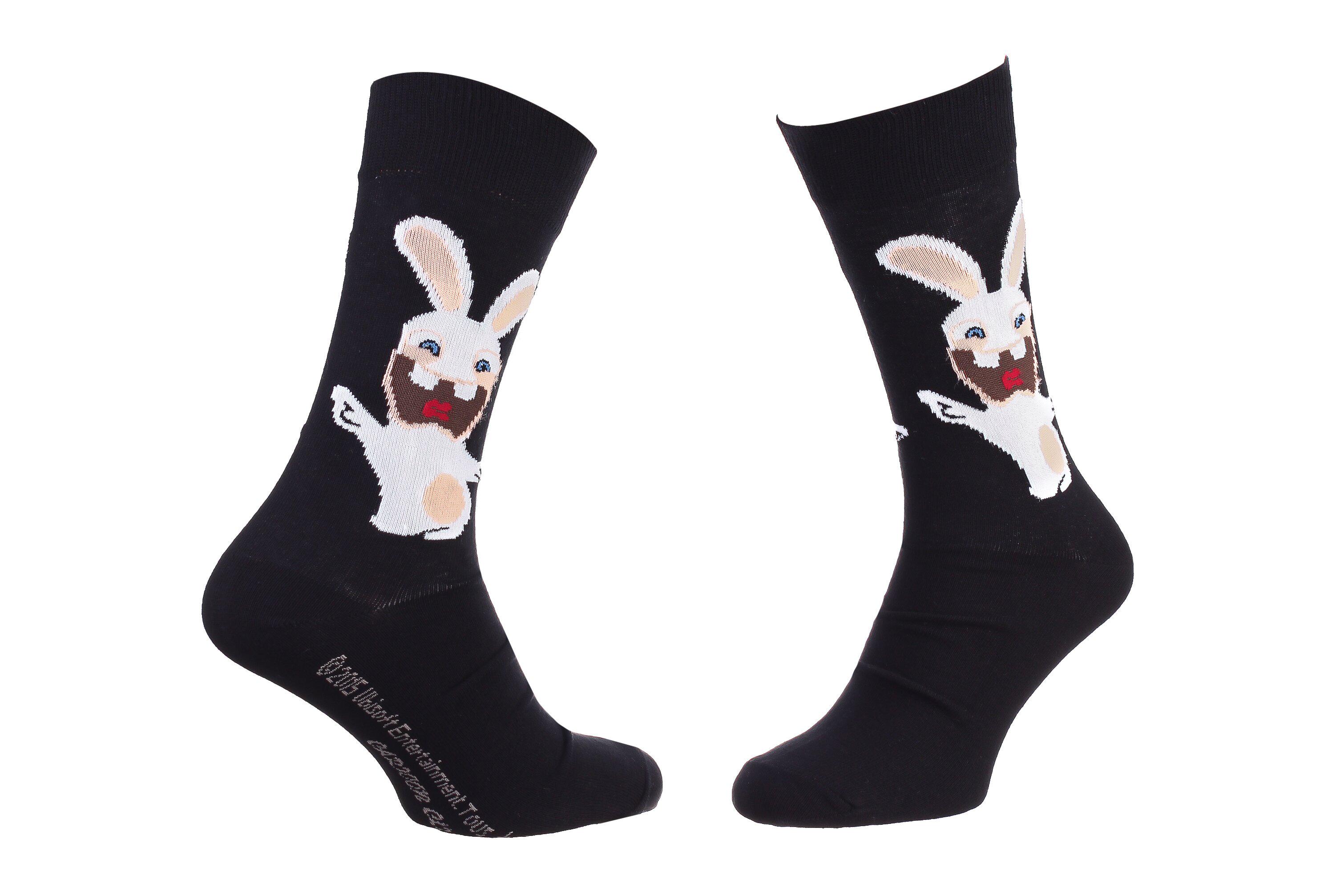 Носки Rabbids Invasion Rabbits Open Arm р. 39-42 Черный (93153261-1)