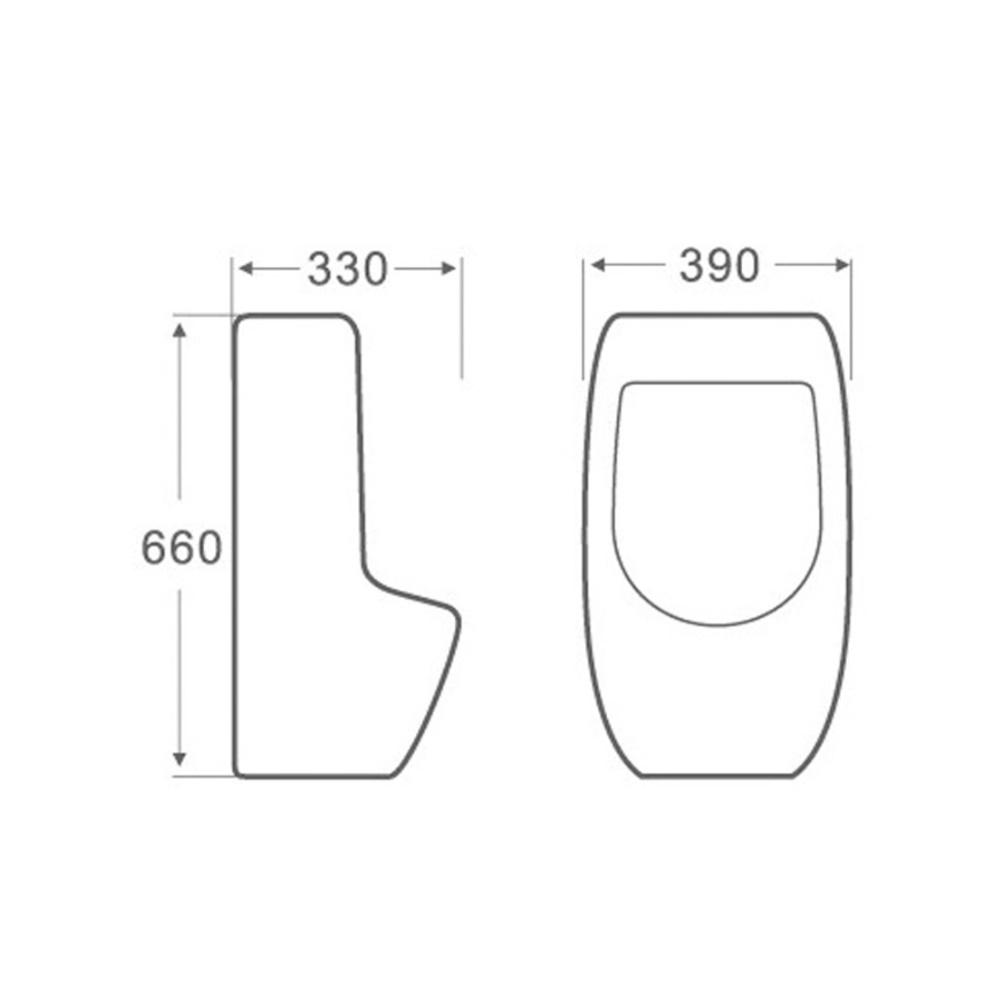 Пісуар підвісний Qtap Crow QT0588112HW з краном-дозатором 390х330х660 мм White (FRRS00045970) - фото 2