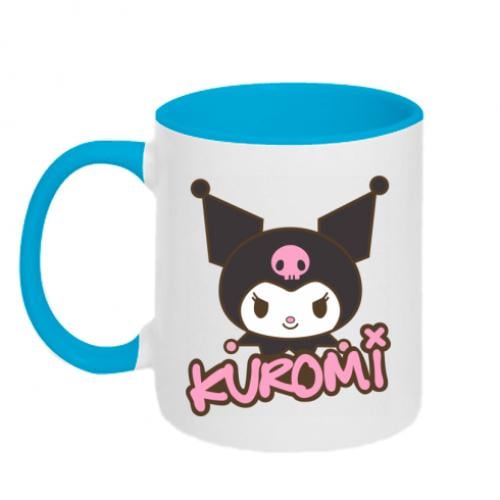 Чашка двухцветная Kuromi Sanrio 320 мл Белый с голубым (13170933-33-183976)