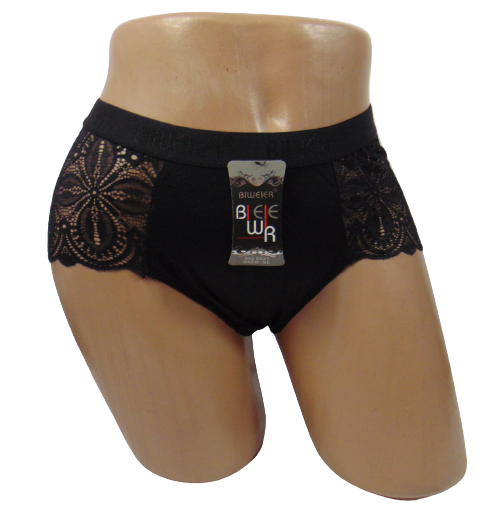 Женские трусики высокие Biweier 9527 2XL Черный (1759954516)