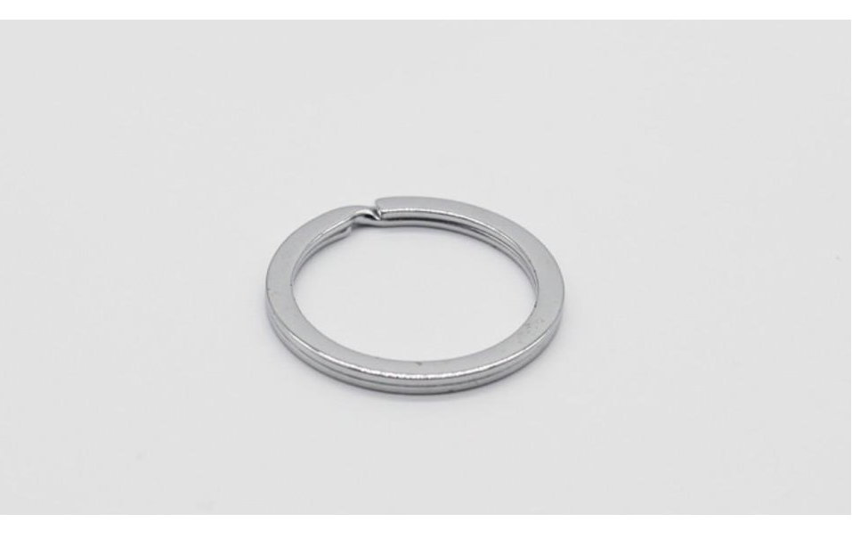 Кольцо для ключей плоское 30 мм Серебряный (88965607)