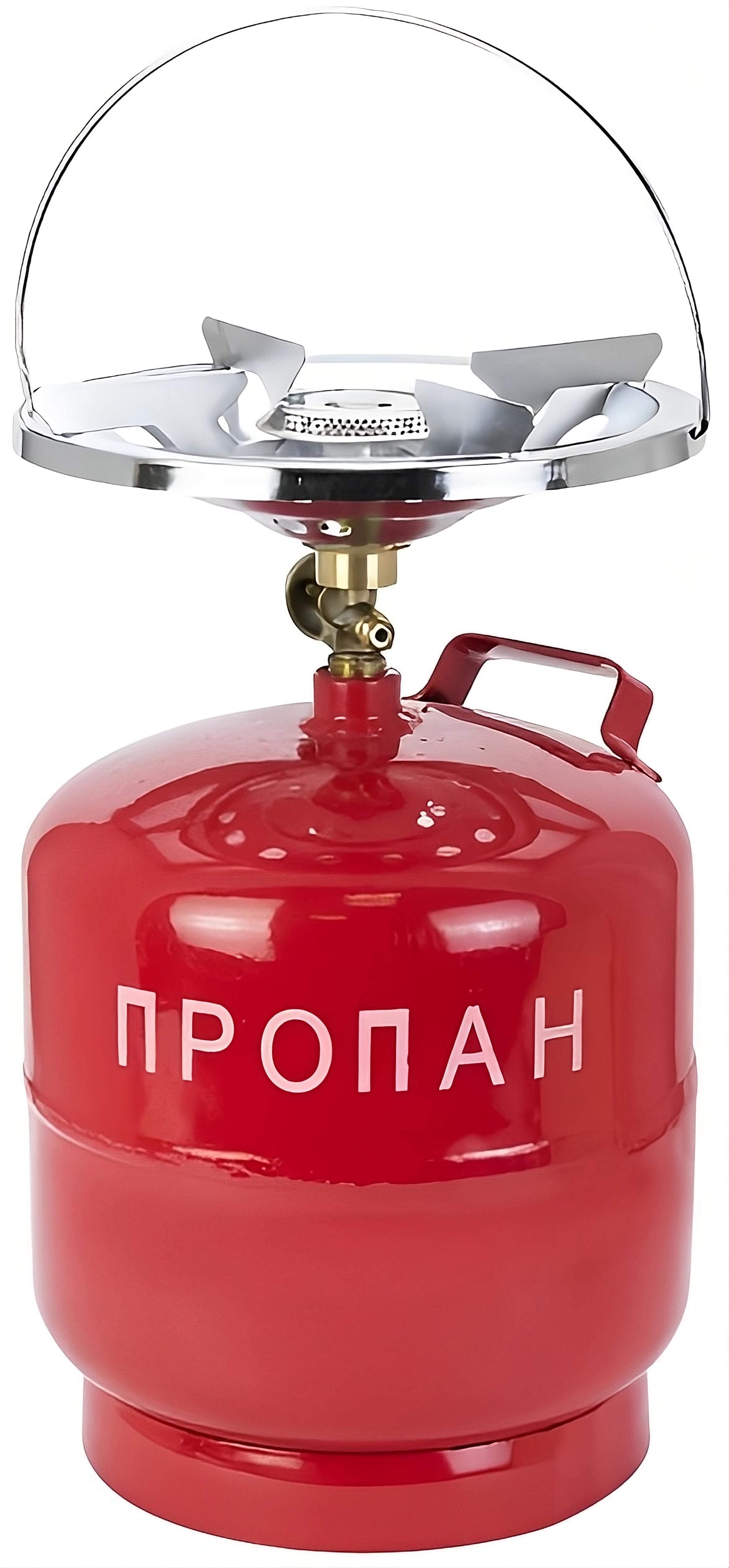 Баллон газовый GRANT 8 л с горелкой 2200 Вт Red