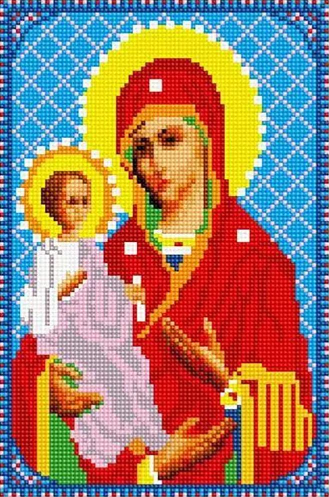 Алмазна мозаїка Ікона Божа мати з Ісусом 20x30 см (27205)
