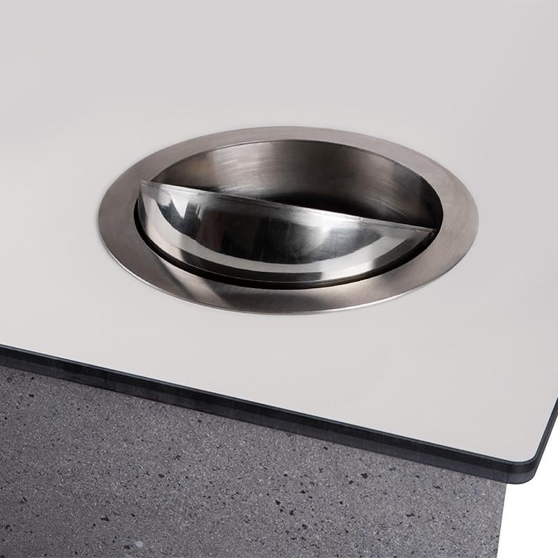 Система под ведро для мусора в столешницу Ferro Fiori нержавеющая сталь d 200 мм Алюминий (169883) - фото 4
