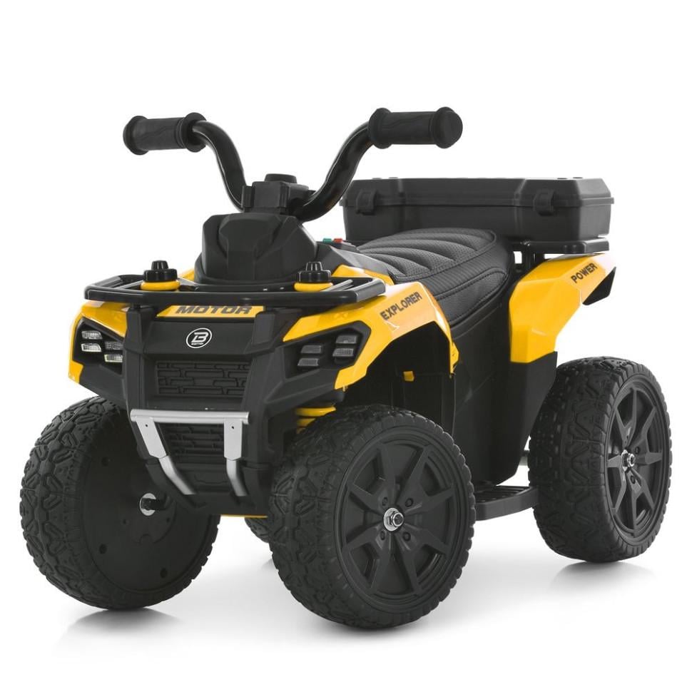 Детский электроквадроцикл Bambi с пультом до 30 кг Желтый (DE-169-E-823)