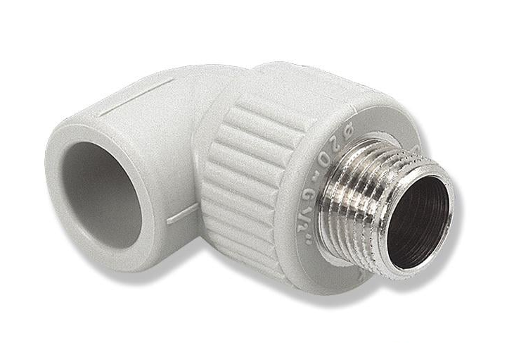 Уголок с металлической наружной резьбой 25 мм Rp-3/4 90° (SKOE02525X)