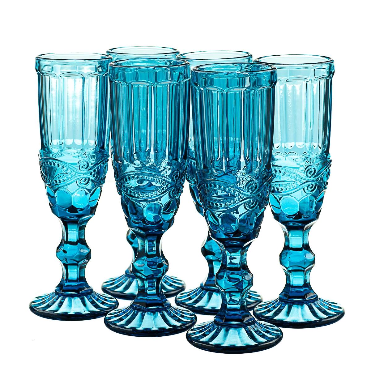 Бокалы для шампанского Lefard "Топаз" 150 мл комплект 6 шт. (8428-033)