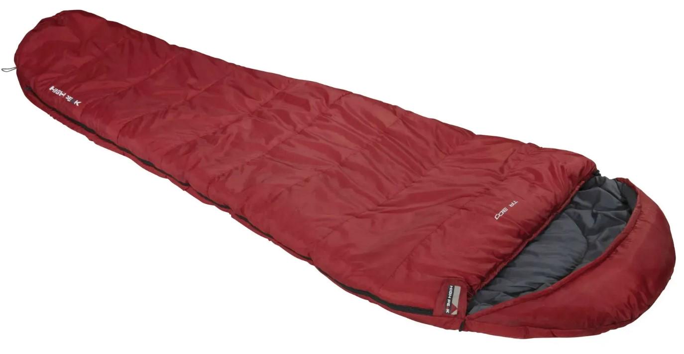 Спальний мішок High Peak TR 300/0°C Right Dark Red/Grey (23061)