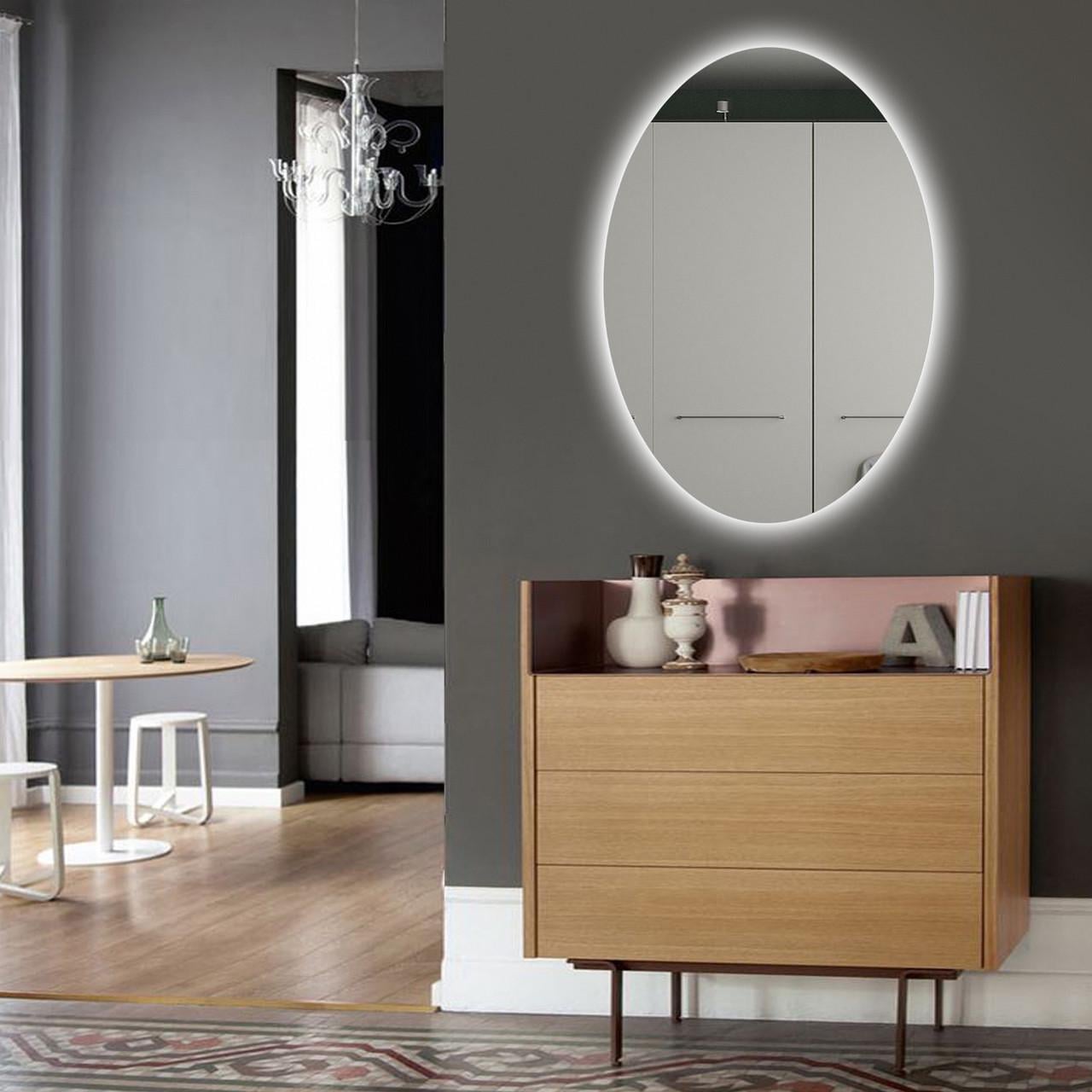 Зеркало безрамное Art-Com настенное с LED подсветкой 660х460 мм (БРЛ 5)