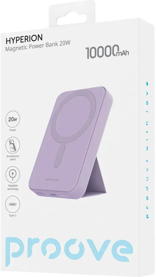 Повербанк Proove 10000 mAh Hyperion 20W Purple (PBHP1502000 см 9) - фото 8