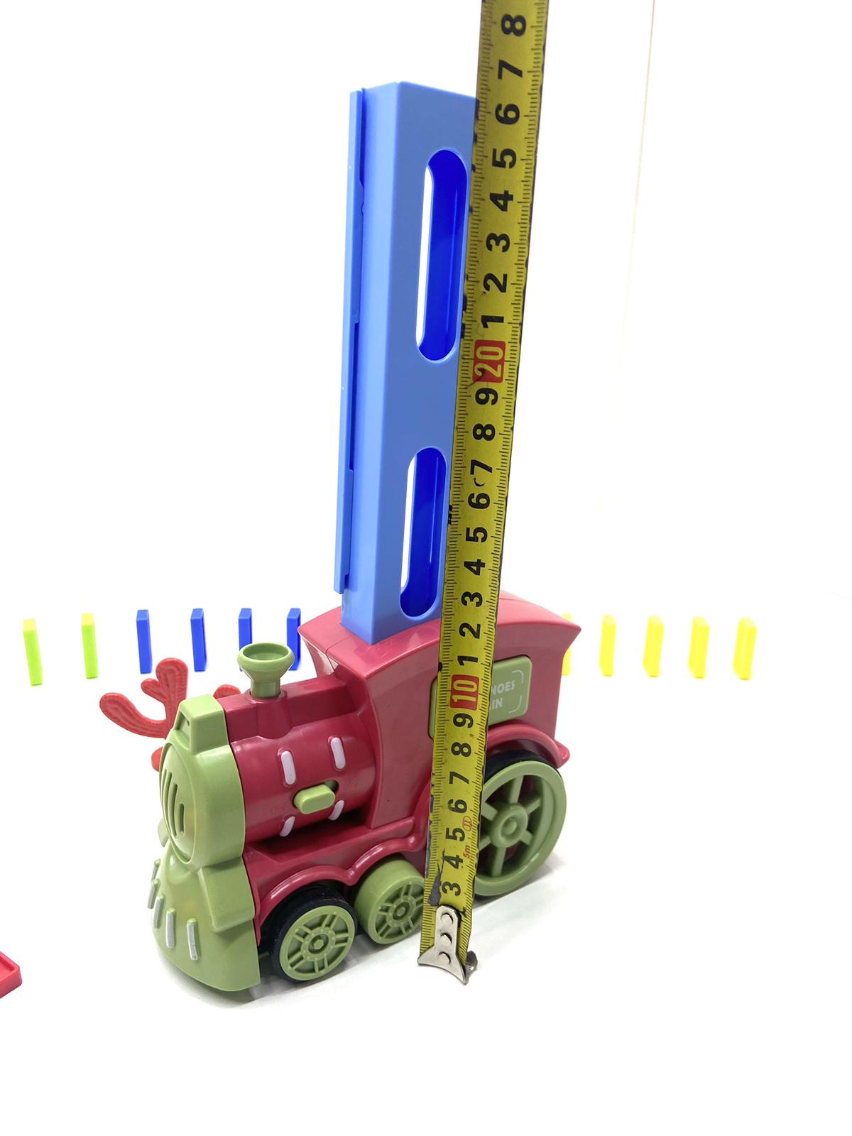 Потяг доміно TK Group викладає доміно/підсвічування/звуки Червоний з синім (24043) - фото 3