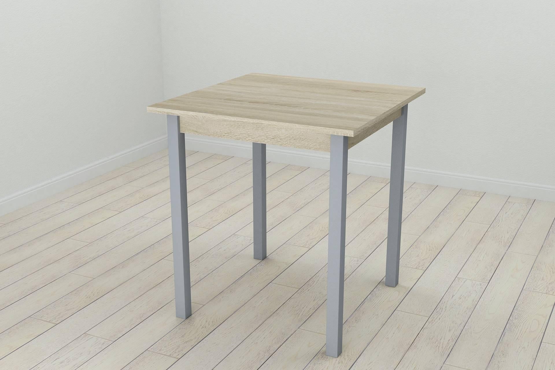 Обеденный стол Ferrum-decor Диего ДСП 16 мм 75x70x70 см Серый/Сонома (FRD-106297)