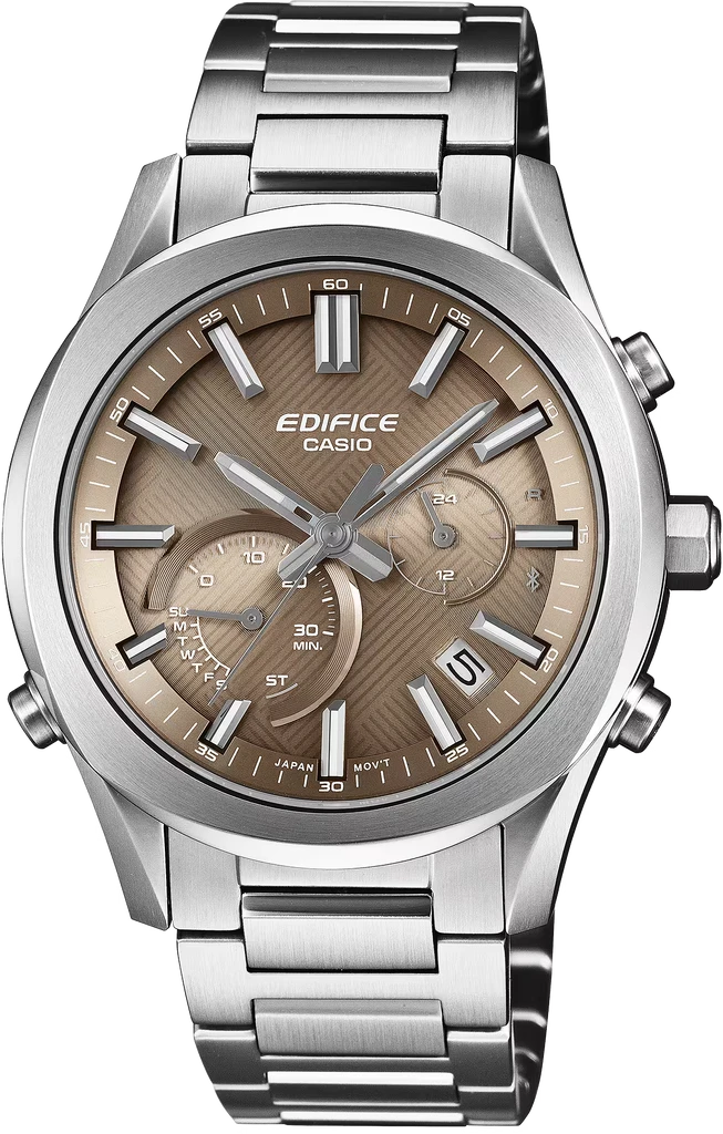 Наручные часы мужские Casio Edifice Bluetooth EQB-1300D-5AEF с сапфировым стеклом/стальным корпусом/водозащитой 100 м Коричневый (3146350083)