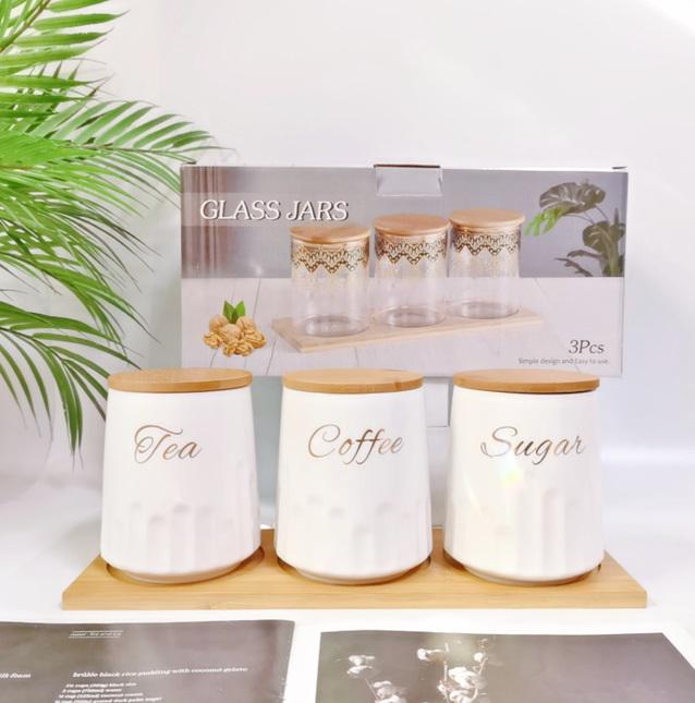 Набор банок для хранения 18592 4 пр. Белый (5009202)