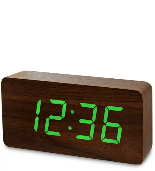 Часы настольные Wooden Clock Венге (1295 G)