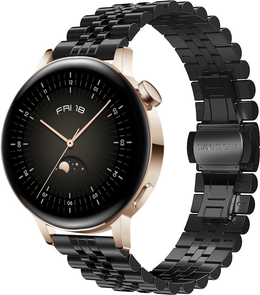 Браслет металлический Stech для Huawei Watch GT3 42 мм Black (26981-2B)