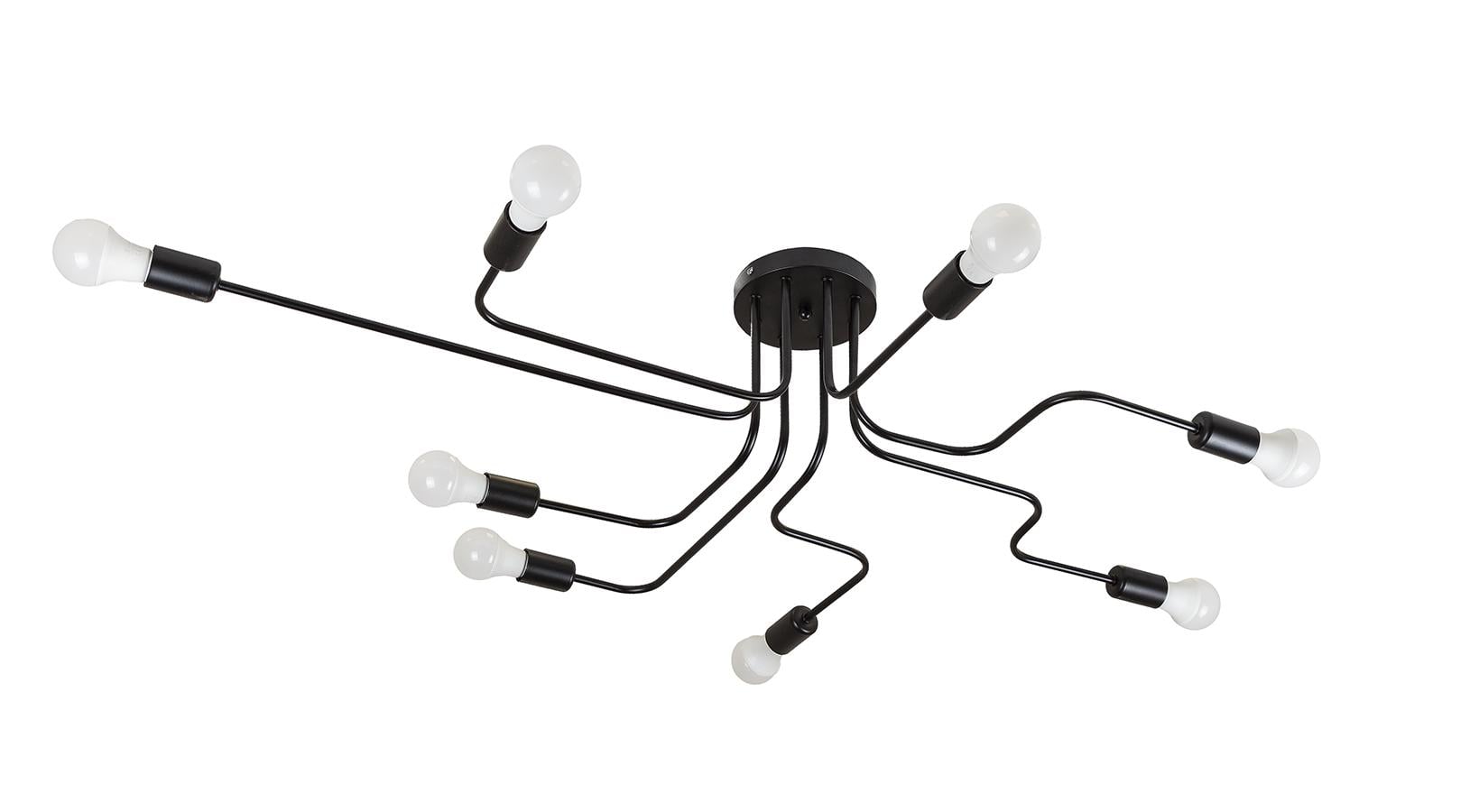 Люстра Levistella Лабиринт 756-PR0230-8 ВК на 8 ламп Черный (14-16-LVS03914)