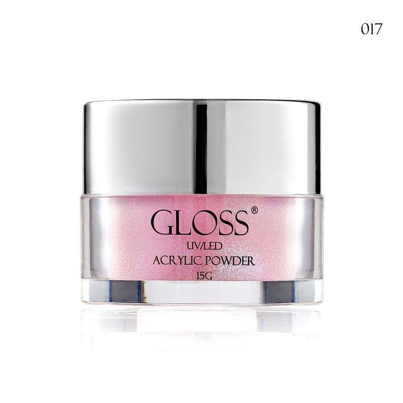 Пудра акриловая GLOSS COMPANY Acrylic Powder 15 г Розовый 017 (283017)