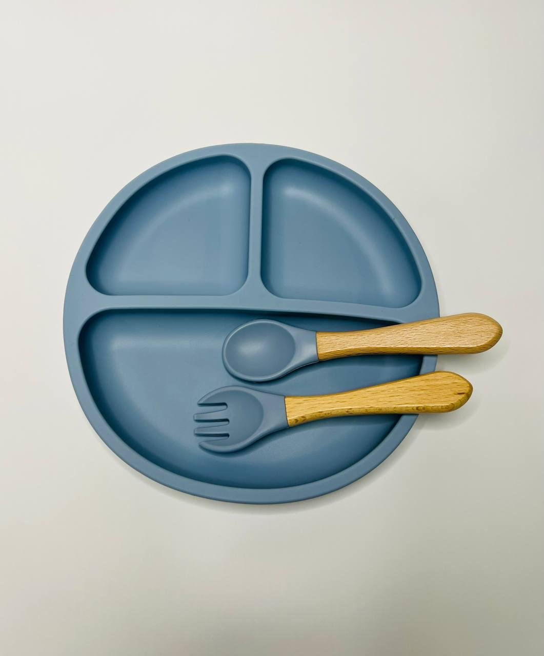 Набір дитячого посуду для першого прикорму 6 предметів Блакитний (0015) - фото 2