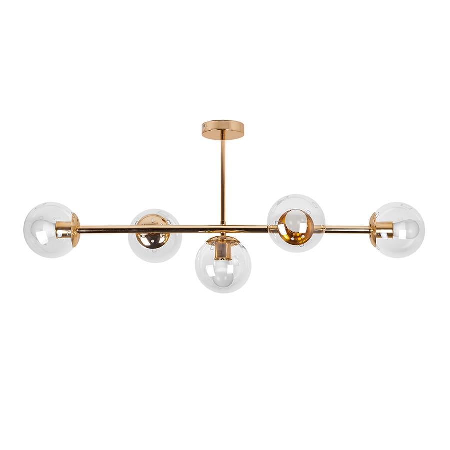 Люстра 7529906-5 GOLD+CL Золотой/Прозрачный (LVS4738)