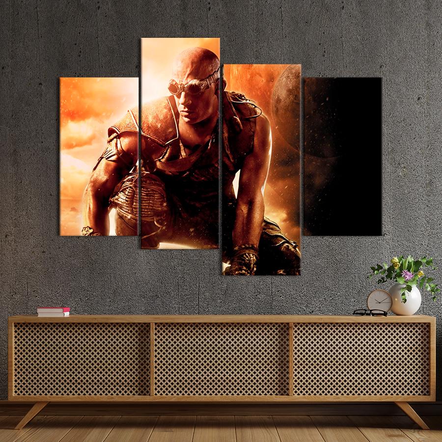 Настінний декор Головний герой фільму Хроніки Ріддіка 149x106 см (A83-4)