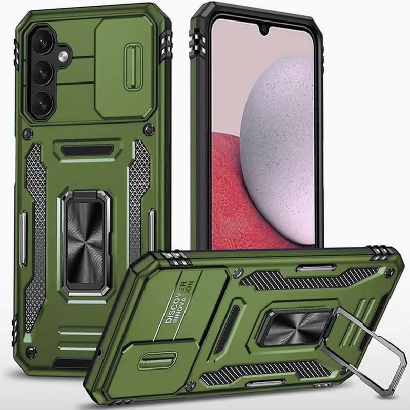 Протиударний ударостійкий чохол Camshield Army Ring для Samsung Galaxy S24+ Оливковий / Army Green