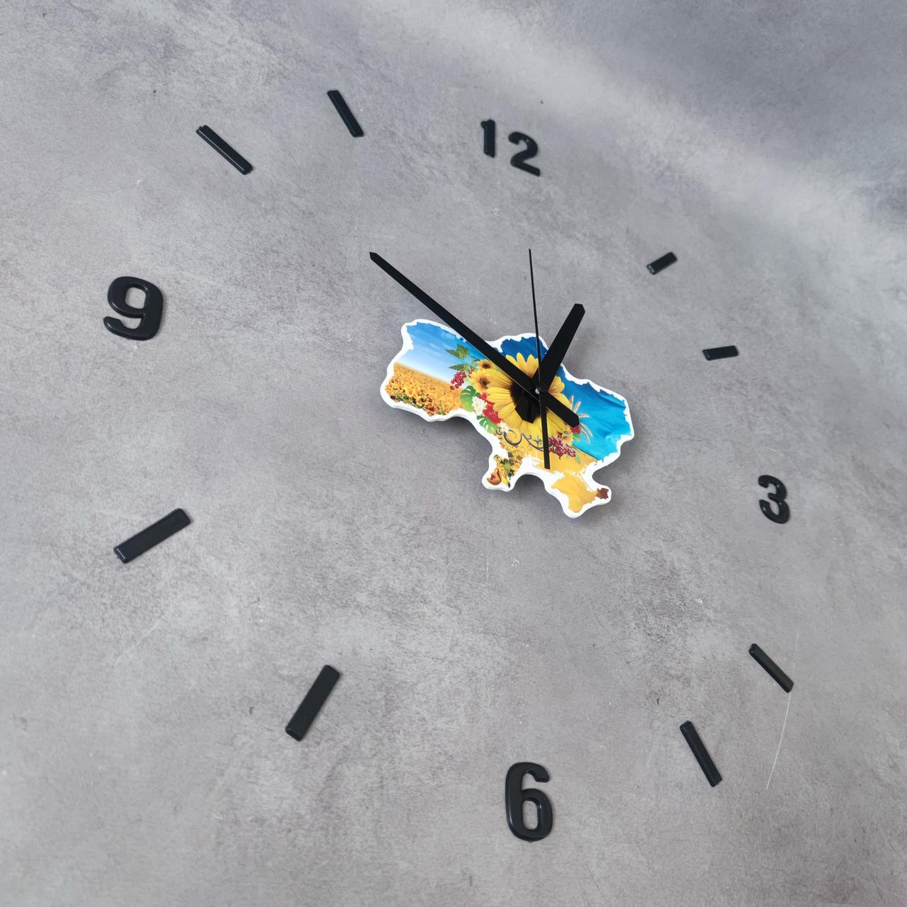 Годинник настінний 3D Карта України Чорний (2584896426) - фото 5 Годинник настінний 3D Карта України Чорний (2584896426) - фото 5