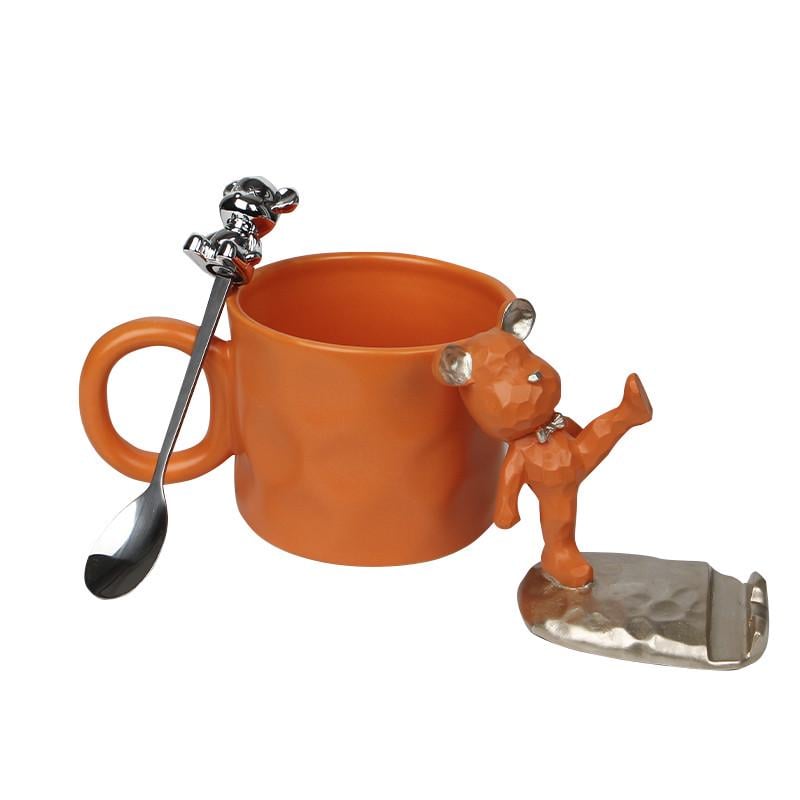 Сервиз для кофе подарочный Dedbbb чашка/ложка/подставка для телефона Orange (2498724902) - фото 1 Сервиз для кофе подарочный Dedbbb чашка/ложка/подставка для телефона Orange (2498724902) - фото 1