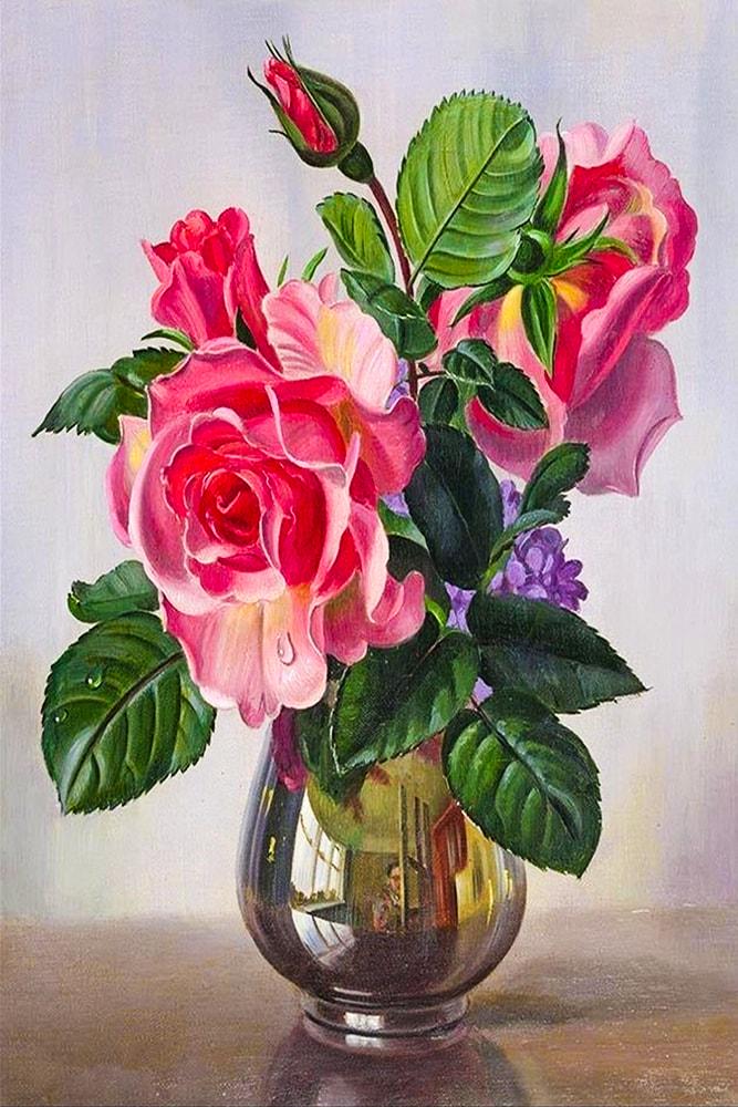 Алмазная мозаика на подрамнике Этюд DIY-189374 полная выкладка 20x30 см (31844)