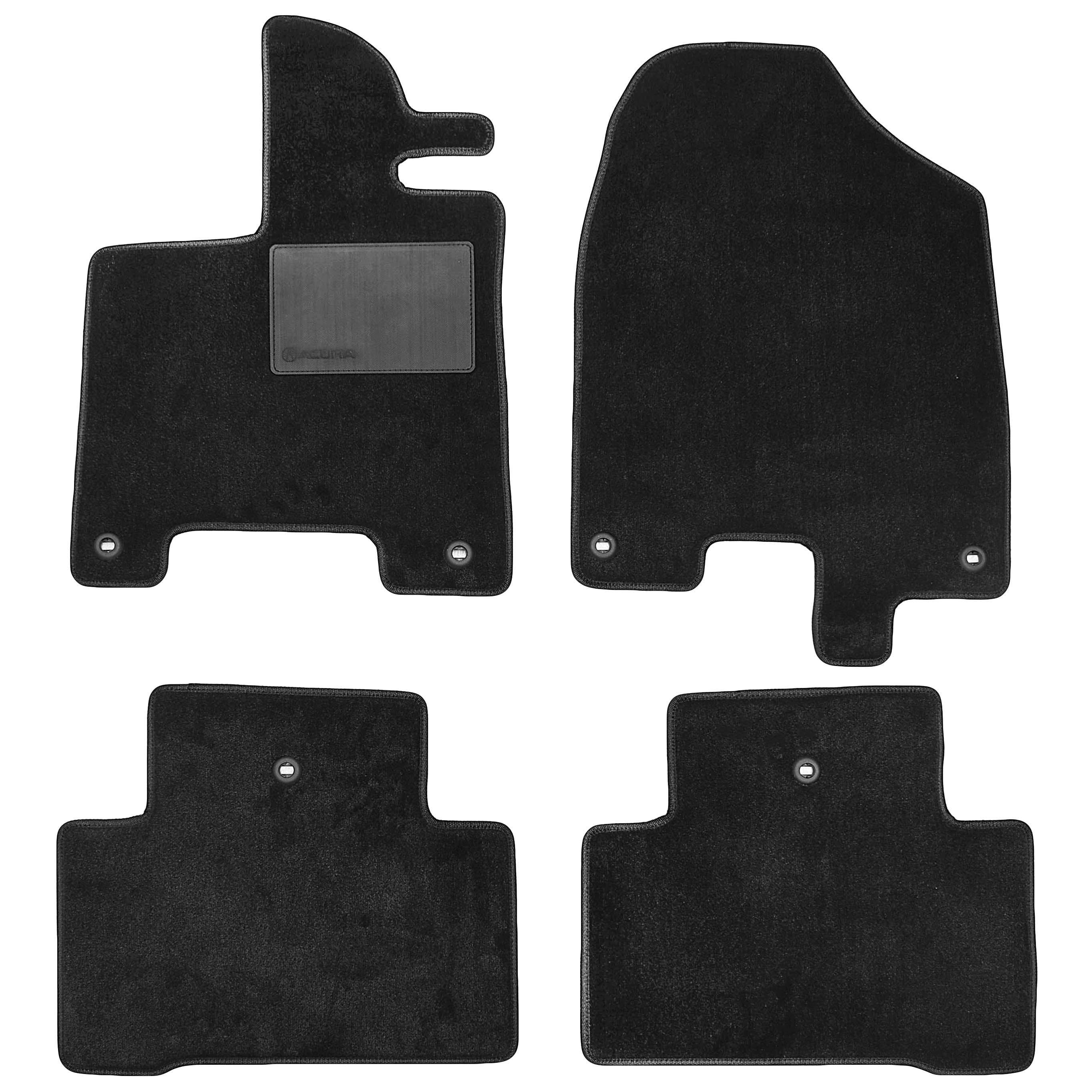 Коврики в салон для Acura MDX '14- текстильные Черный (164728)