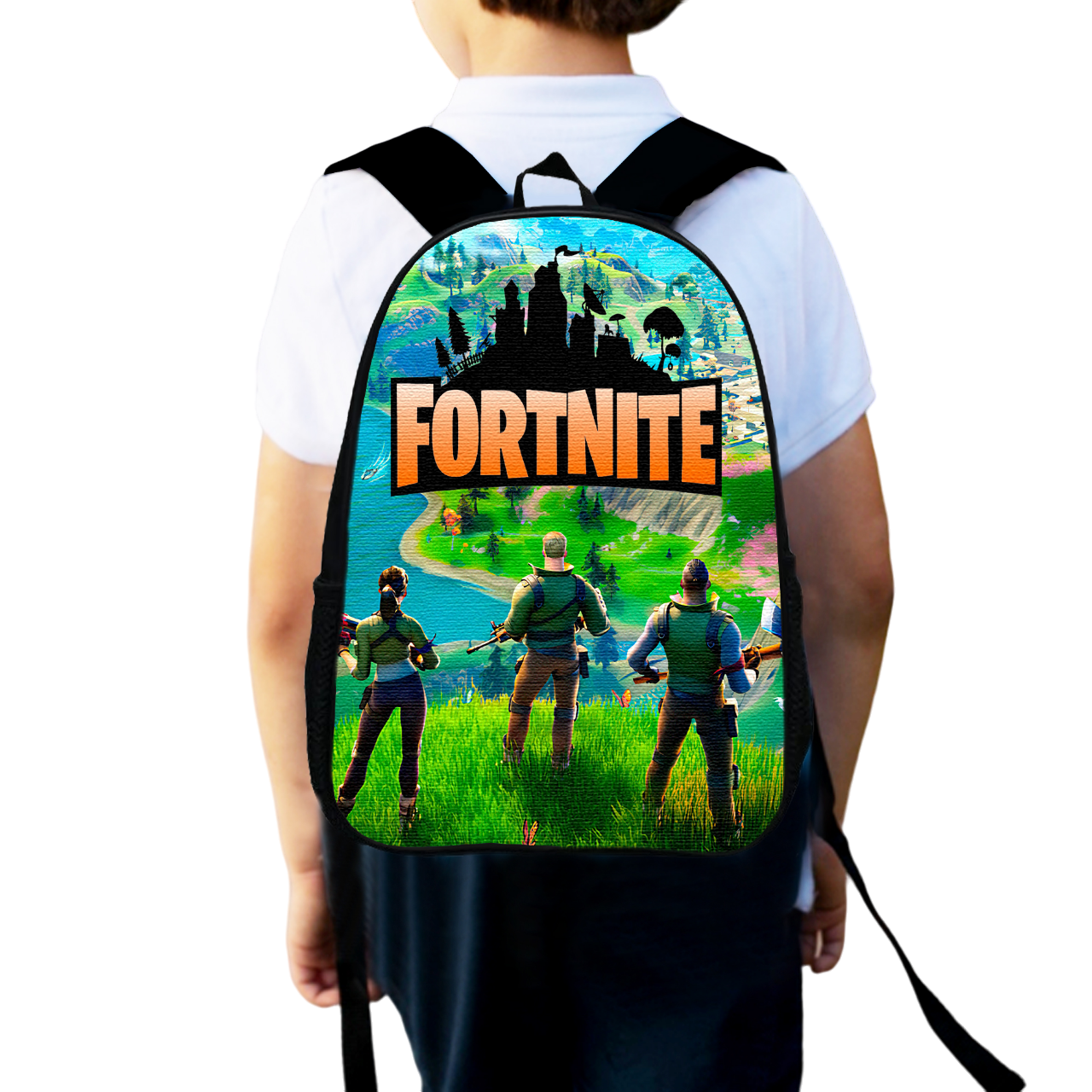 Школьный рюкзак детский Fortnite для мальчика 34х27 см (0114)
