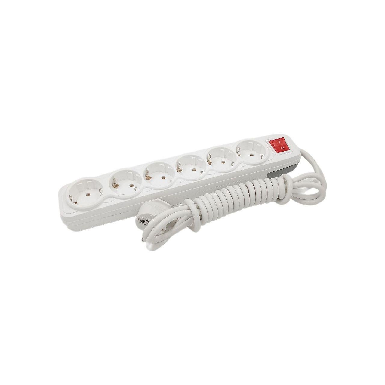 Удлинитель Sokol 6 розеток с заземлением и выключатель 10 м (7.5.1.164799)