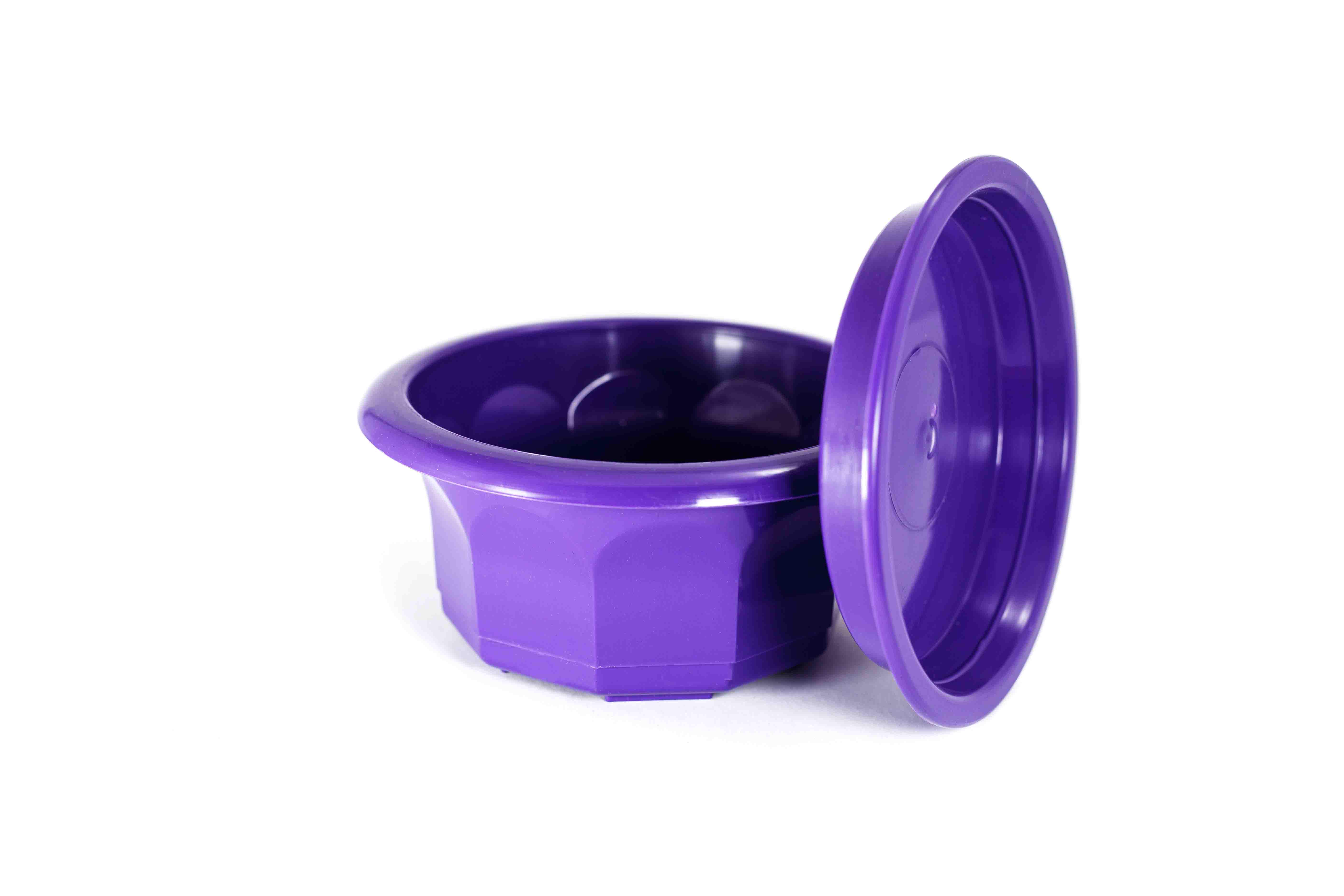 Горщик Тюльпан Ø 14x7,5 см 0,5 л Фіолетовий - фото 2