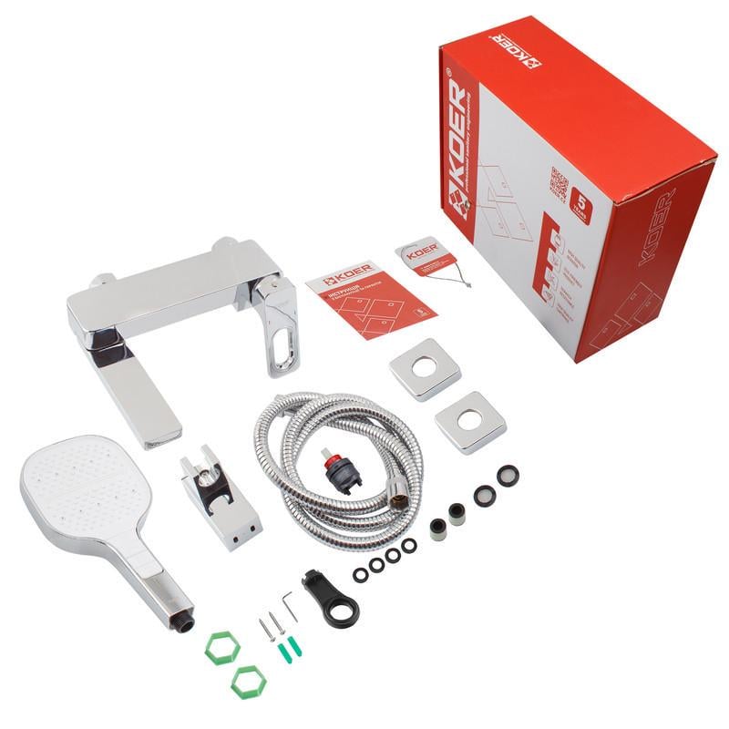 Змішувач для ванни KOER KB-41031-01 з коротким зливом (KR5436) - фото 4 Змішувач для ванни KOER KB-41031-01 з коротким зливом (KR5436) - фото 4