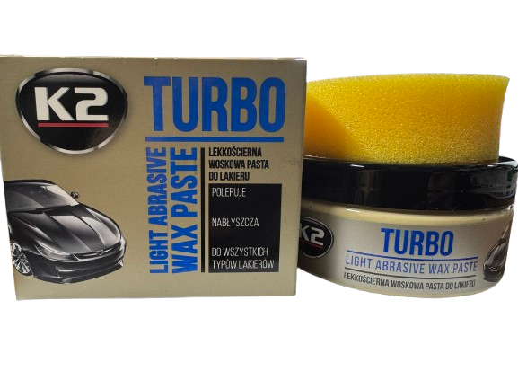 Паста воскова K2 Turbo K004 20738 з губкою 250 г (20738)