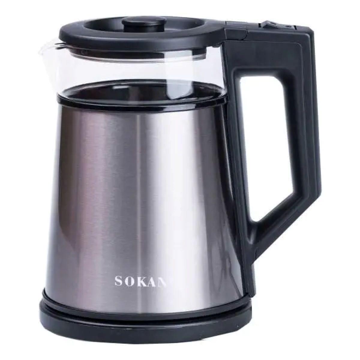 Электрочайник Sokany с автоматическим отключением дисковый бытовой 2000 Вт 1,7 л (5902) - фото 3 Электрочайник Sokany с автоматическим отключением дисковый бытовой 2000 Вт 1,7 л (5902) - фото 3