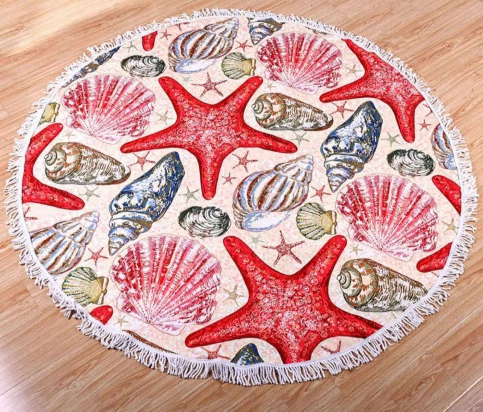 Пляжный коврик "Морская звезда" 150х150 см.