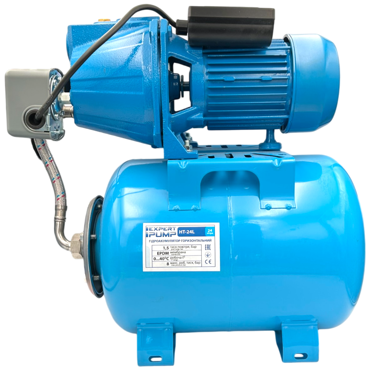 Автоматическая насосная станция EP JET100S/24 1,1 кВт H=50м Q=50 л/мин