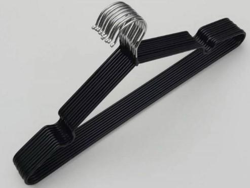 Набор вешалок металлических с силиконовым покрытием 10 шт. Черный - фото 2 Набор вешалок металлических с силиконовым покрытием 10 шт. Черный - фото 2